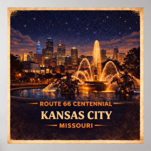 Poster Centenaire de Kansas City Missouri