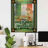 Poster Centenaire de la République d'Irlande. (Bureau à domicile)
