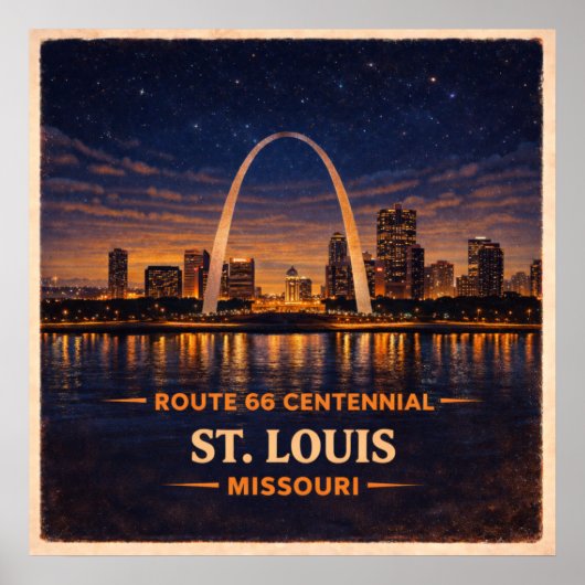 Poster Centenaire de Saint-Louis Missouri (Devant)