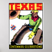 Poster Centenaire du Texas 1936 (Devant)