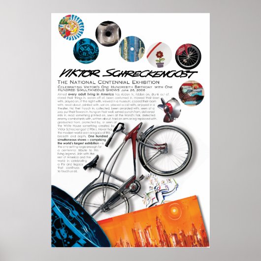 Poster Centenaire national Viktor Schreckengost (Devant)