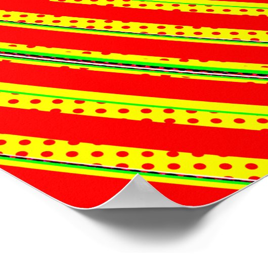 Poster Centered Rainbow Spirals (Coin)