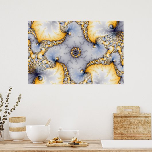Poster Central - Art fractal (Cuisine)