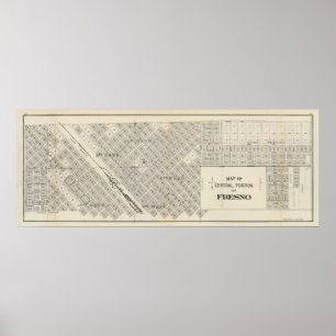 Poster Central Fresno, Californie