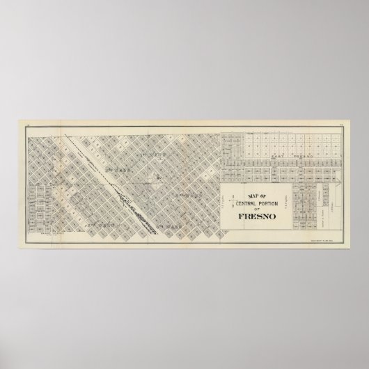 Poster Central Fresno, Californie (Devant)