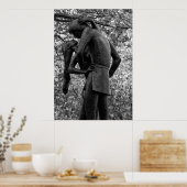 Poster Central Park Automne : Romeo & Juliet Statue 01 B& (Cuisine)