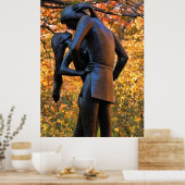 Poster Central Park Automne : Statue Roméo & Juliette 01 (Cuisine)