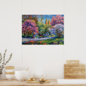 Poster Central Park, New York Watercolor (Cuisine)