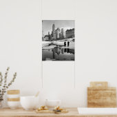 Poster Central Park Winter Scene, 1933. Photo vintage (Cuisine)