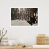 POSTER CENTRAL PARK ZOO DANS LA NEIGE (Cuisine)