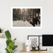 POSTER CENTRAL PARK ZOO DANS LA NEIGE (Bureau à domicile)