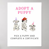 Poster Centre d'adoption | Symbole de la fête des pompier (Devant)