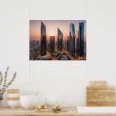 Poster Centre d'affaires moderne (Cuisine)