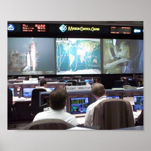 Poster Centre de contrôle de mission (STS-102) (Devant)