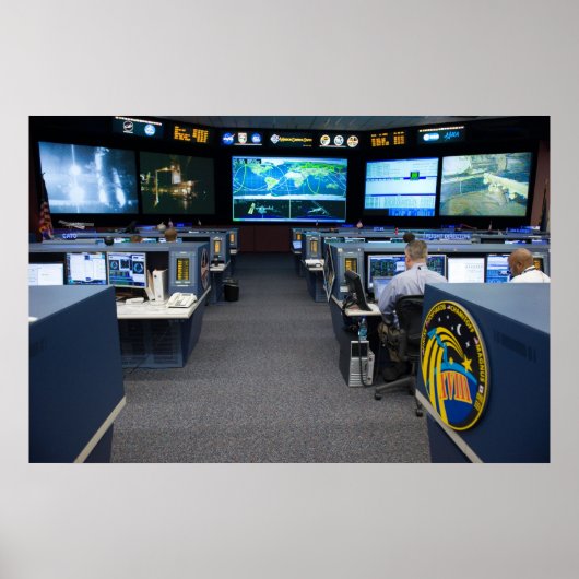 Poster Centre de contrôle de mission (STS-119) (Devant)