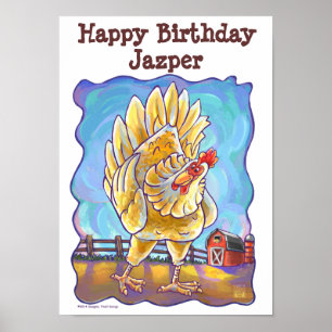 Poster Centre de fête au poulet