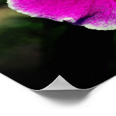 Poster Centre de fleurs d'orchidées violettes (Coin)