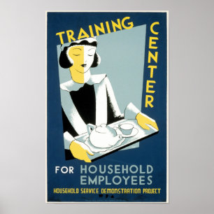 Poster Centre de formation pour des employés de ménage