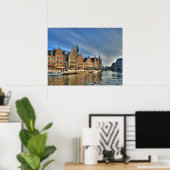 Poster Centre de Gand (Bureau à domicile)