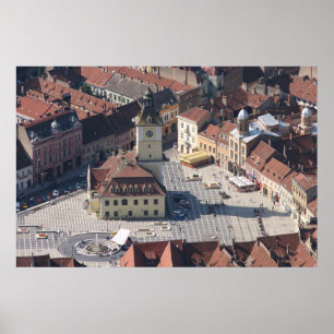 Poster Centre de la ville de Brasov