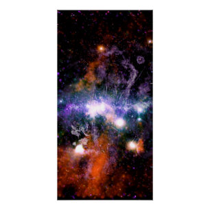 Poster Centre galactique de la Voie lactée Galaxie Rayons