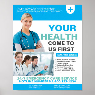 Poster Centre Médicale et Modèle clinique