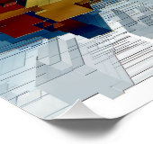 Poster Centré sur le cube (Coin)