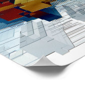 Poster Centré sur le cube (Coin)