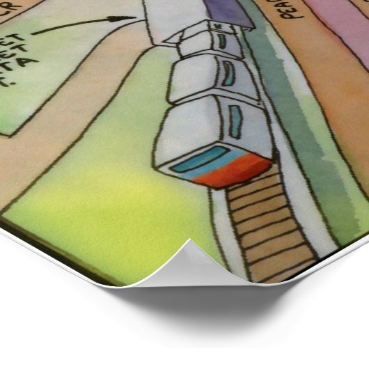 Poster Centre-ville d'Atlanta (Coin)