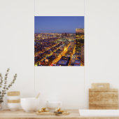 Poster Centre-ville de Boston et la tour Hancock (Cuisine)