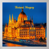 Poster Centre-ville de Budapest, (Devant)