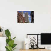 Poster Centre-ville de Chicago (Bureau à domicile)
