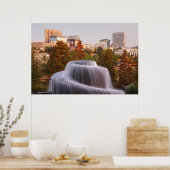 Poster Centre-ville de Columbia, Caroline du Sud (Cuisine)