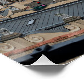 Poster Centre-ville de Cracovie d'en haut en Pologne (Coin)