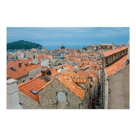 Poster Centre-ville de Dubrovnik (Devant)
