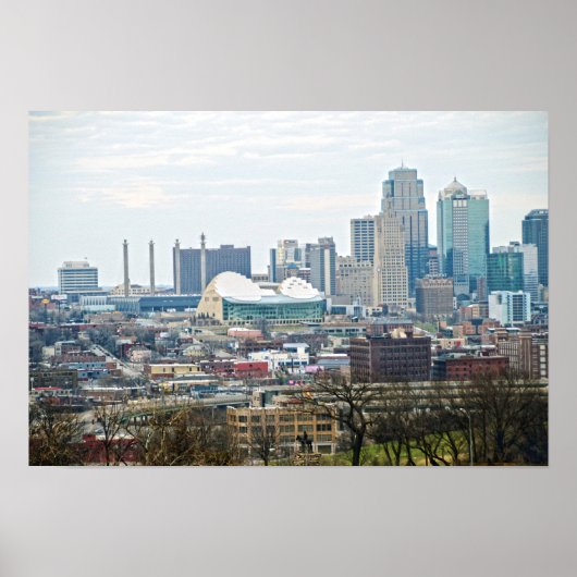 Poster Centre-ville de Kansas City, Missouri, View (Devant)