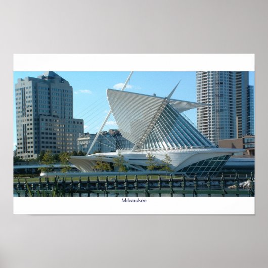 Poster Centre-ville de Milwaukee (Devant)