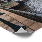 Poster centre-ville de milwaukee riverfront et architectu (Coin)