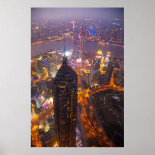 Poster Centre ville de Shanghai