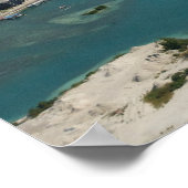 Poster Centre-ville de Spanish Wells, Bahamas (Coin)