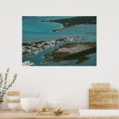 Poster Centre-ville de Spanish Wells, Bahamas (Cuisine)