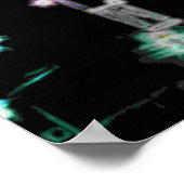 Poster Centre-ville psychédélique de Kansas City (Coin)