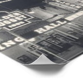 Poster Centre-ville vintage Las Vegas (Coin)