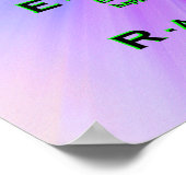 Poster CENTREZ-VOUS ! Couleurs vives (Coin)