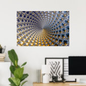Poster Centrifractalité - Art Fractal (Bureau à domicile)