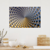 Poster Centrifractalité - Art Fractal (Cuisine)
