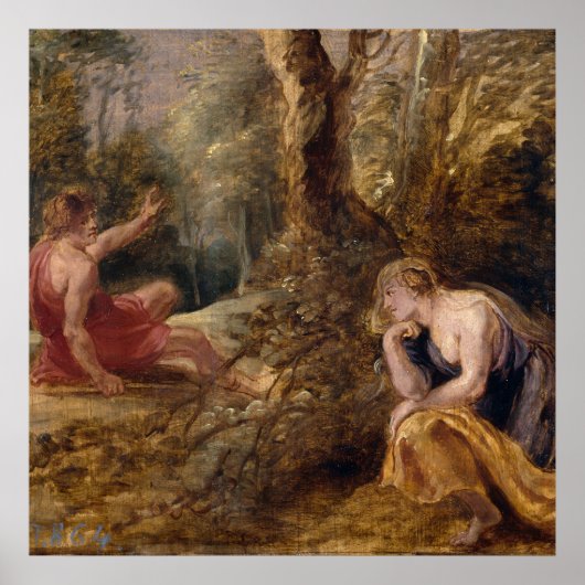 Poster Cephalus et Procris (Devant)