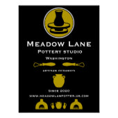 Poster Ceramic Studio Potter Business Promotion (Devant)