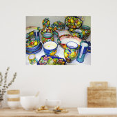 Poster Céramiques de fruits de Sorrente (Italie) (Cuisine)