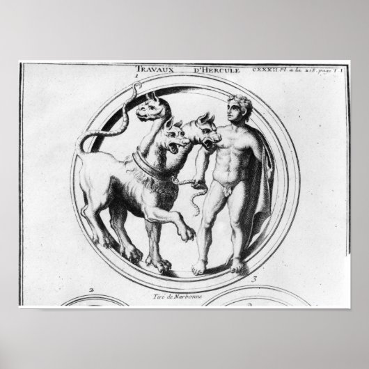Poster Cerberus nommé par Hercules (Devant)